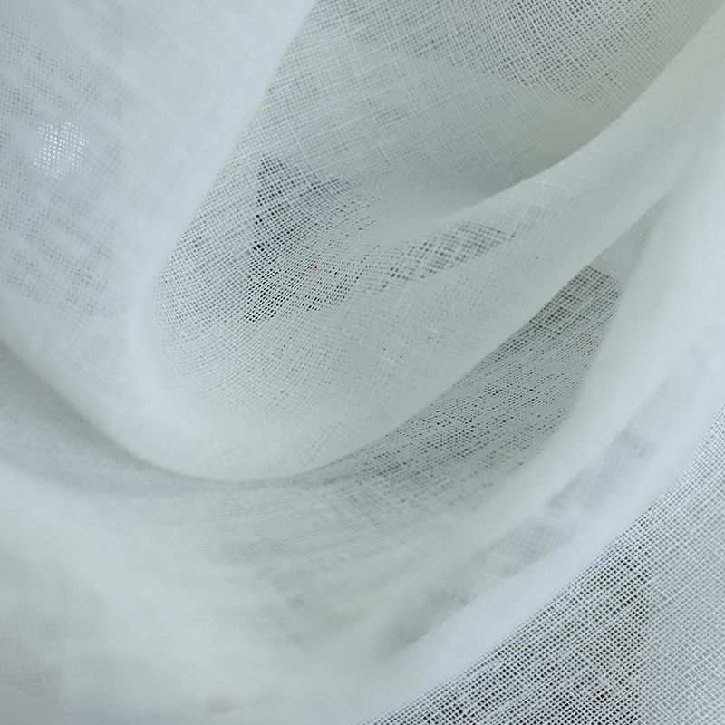 Smooth Translucent White Illusion Sheer Curtain