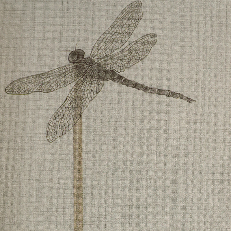 Ji Hotel 5.0 Linen-Texture Digital-Print Feature Wallpaper