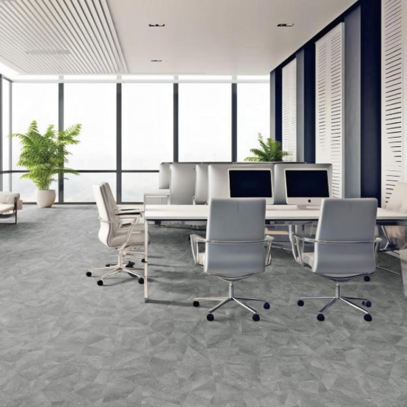 Stain-Resistant Stone Pattern PVC Sheet Flooring