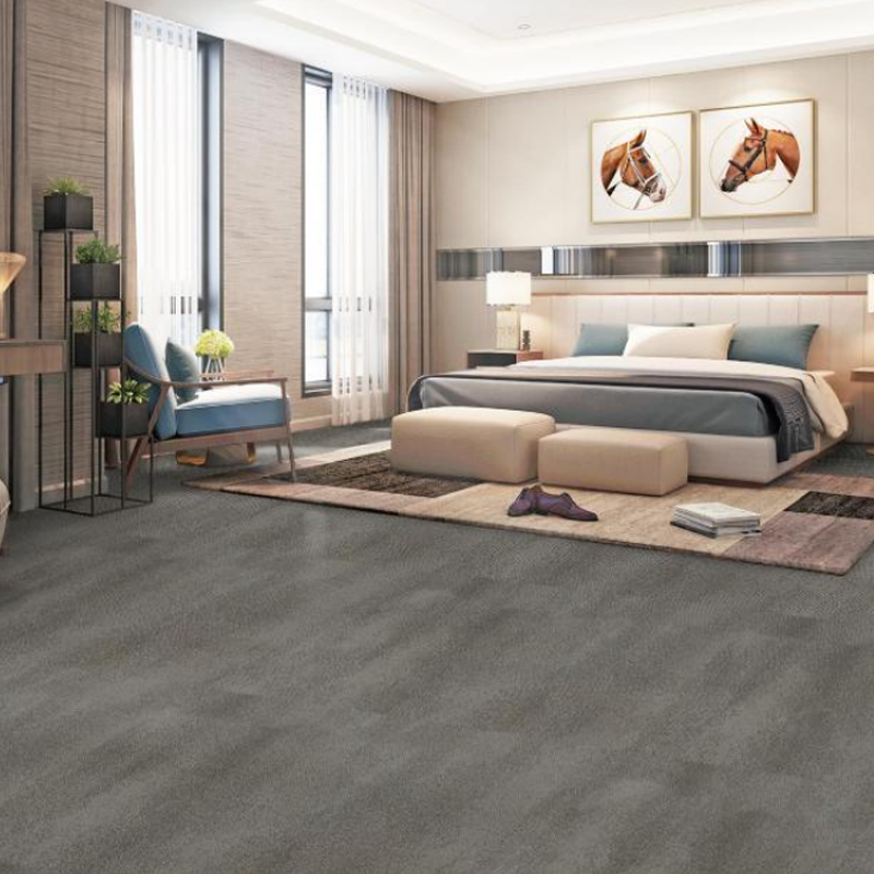 Hotel Waterproof Textile Pattern PVC Sheet Flooring
